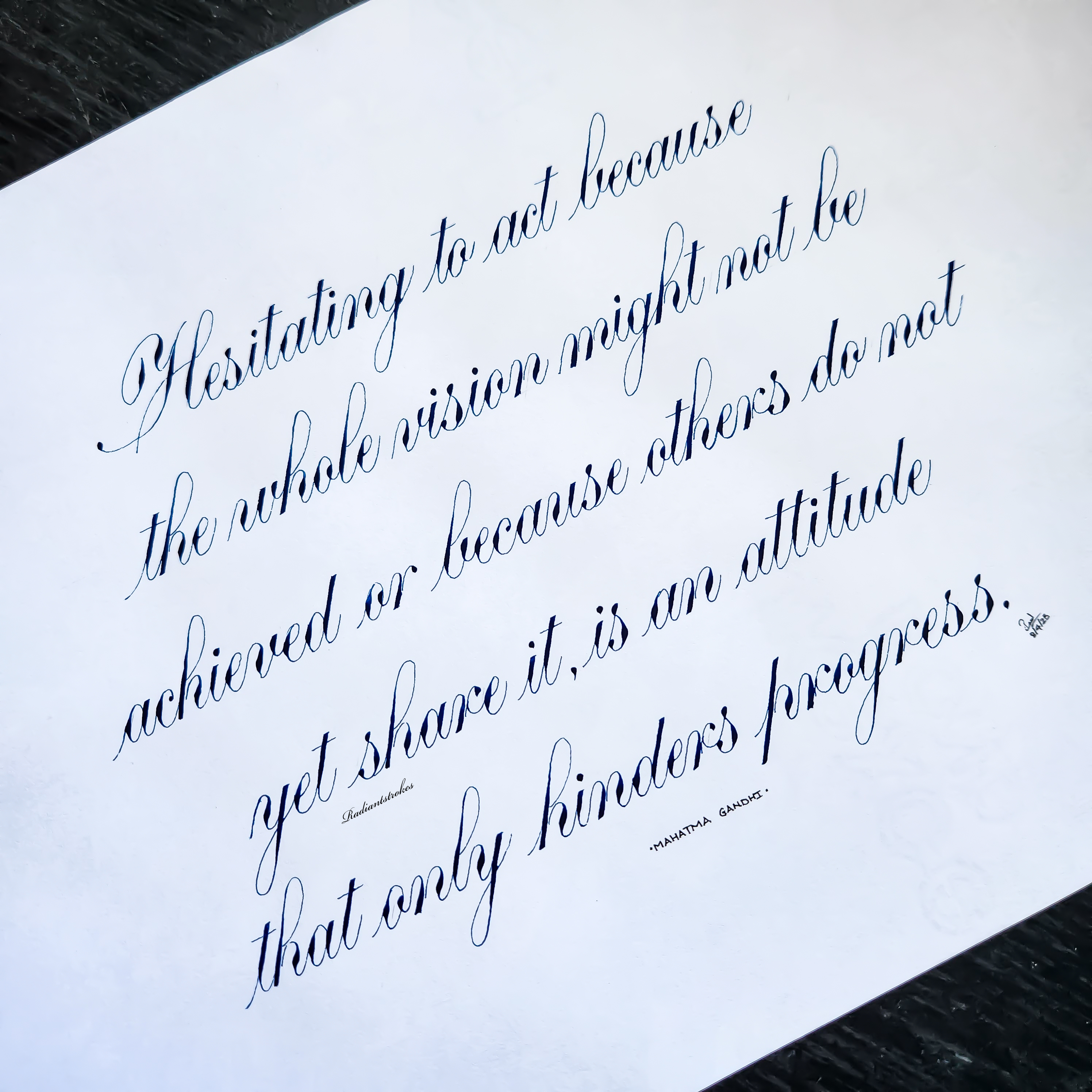 Calligraphy work