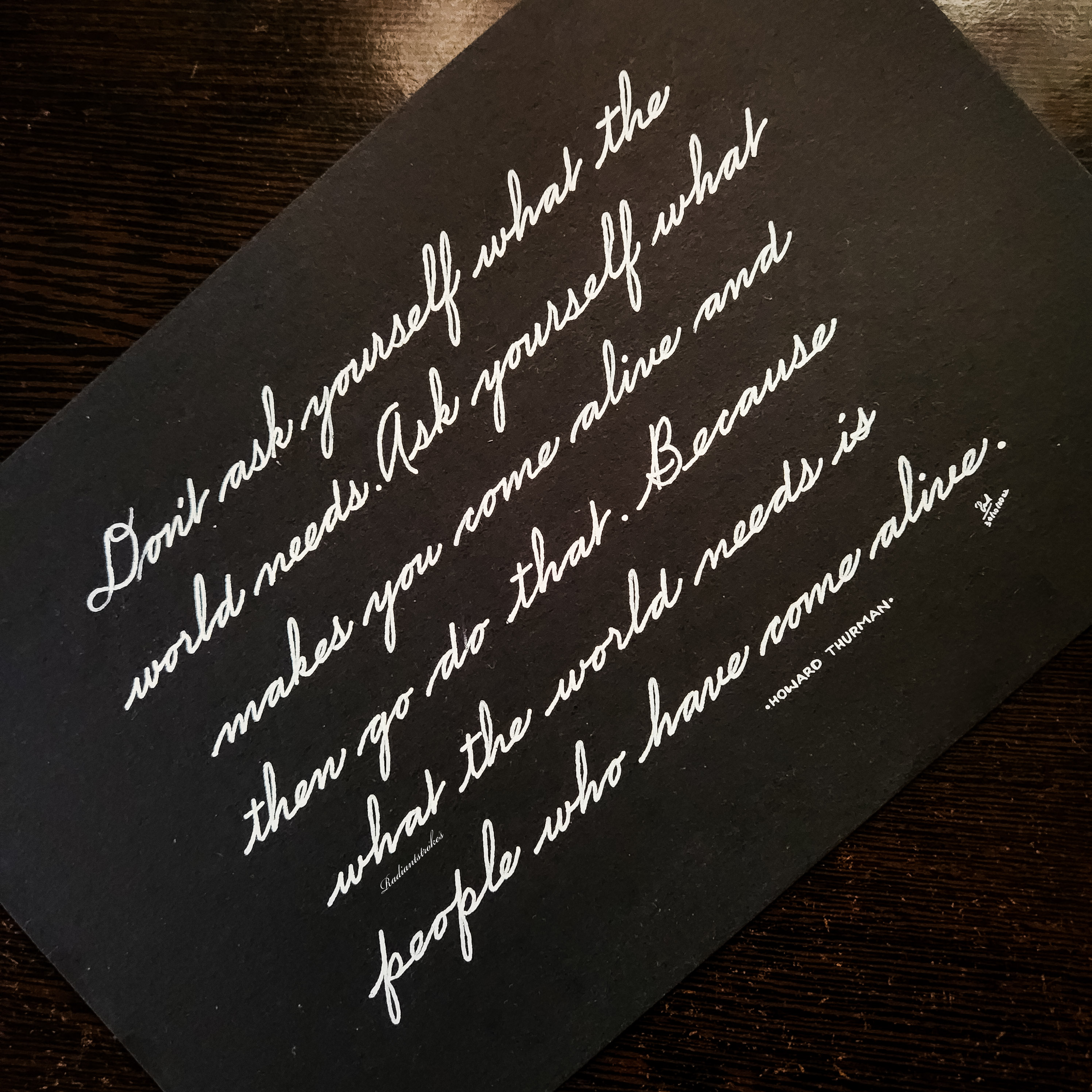 Calligraphy work